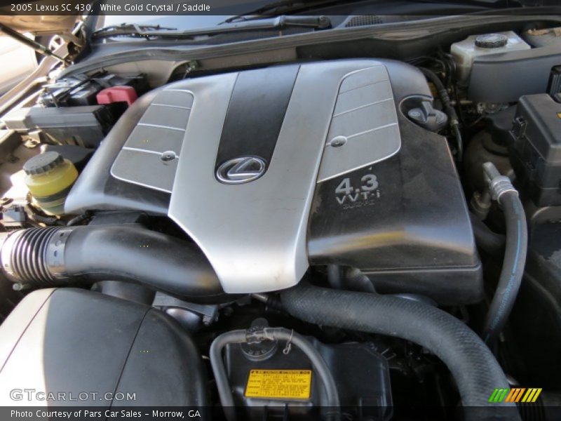 White Gold Crystal / Saddle 2005 Lexus SC 430