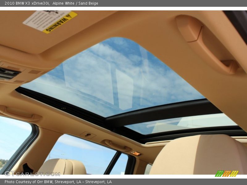 Alpine White / Sand Beige 2010 BMW X3 xDrive30i