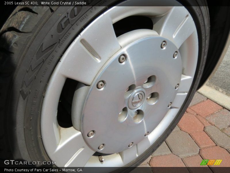 White Gold Crystal / Saddle 2005 Lexus SC 430