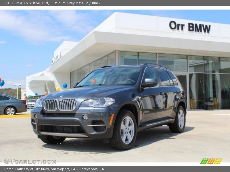 Platinum Gray Metallic / Black 2013 BMW X5 xDrive 35d