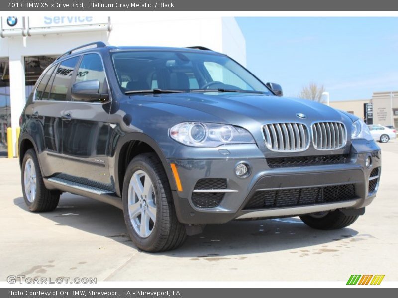 Platinum Gray Metallic / Black 2013 BMW X5 xDrive 35d
