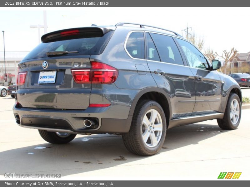 Platinum Gray Metallic / Black 2013 BMW X5 xDrive 35d