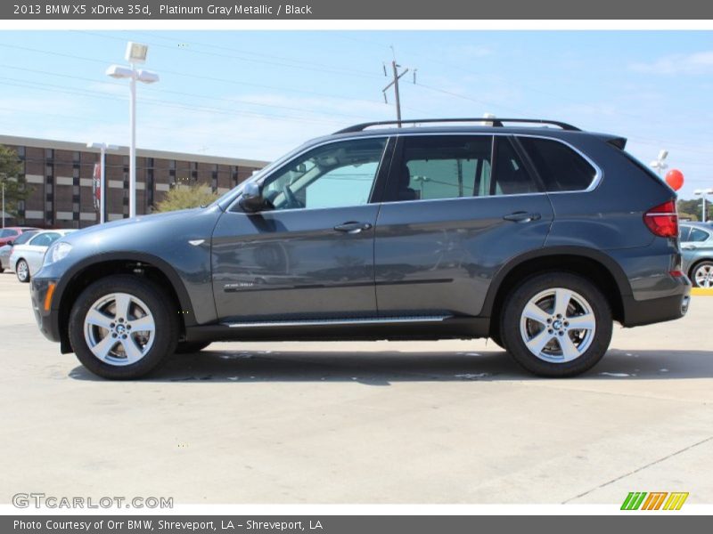 Platinum Gray Metallic / Black 2013 BMW X5 xDrive 35d