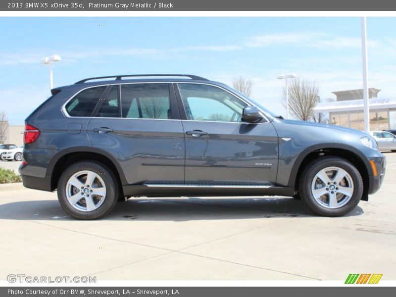 Platinum Gray Metallic / Black 2013 BMW X5 xDrive 35d