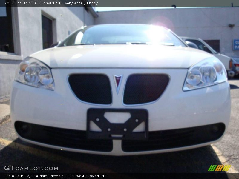 Ivory White / Ebony 2007 Pontiac G6 GT Convertible