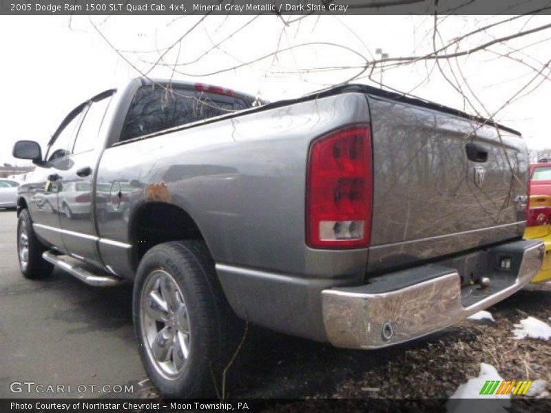 Mineral Gray Metallic / Dark Slate Gray 2005 Dodge Ram 1500 SLT Quad Cab 4x4