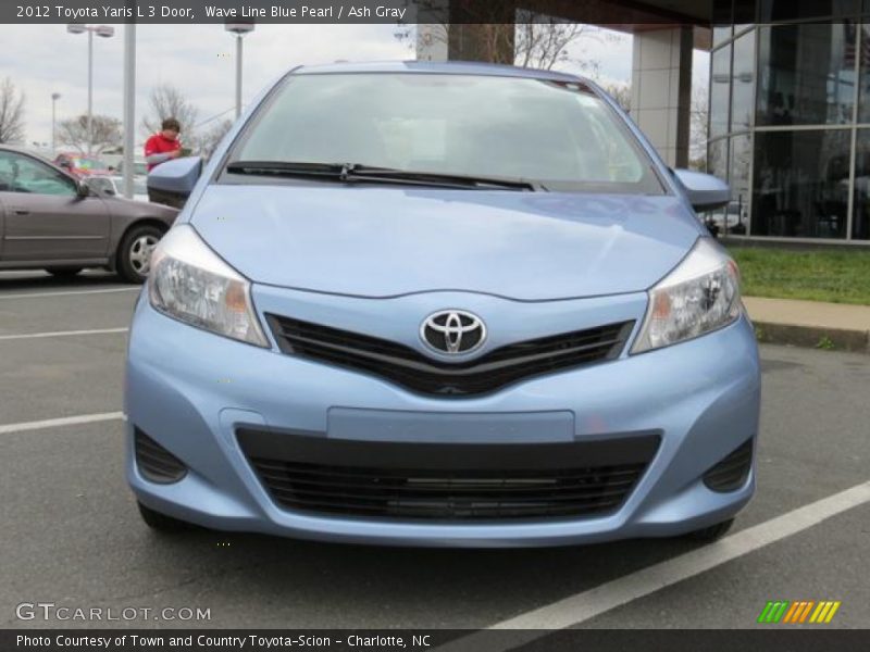 Wave Line Blue Pearl / Ash Gray 2012 Toyota Yaris L 3 Door