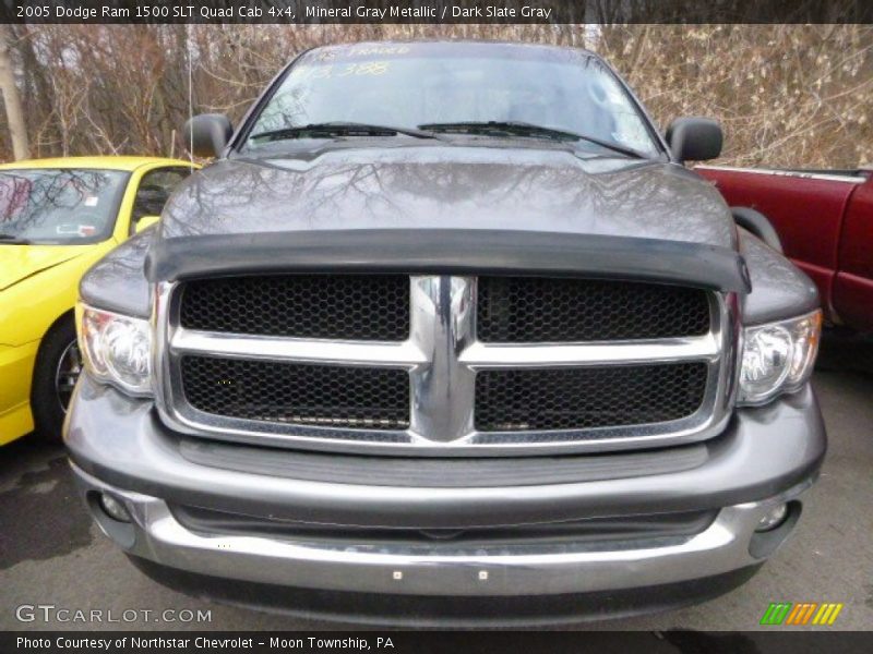 Mineral Gray Metallic / Dark Slate Gray 2005 Dodge Ram 1500 SLT Quad Cab 4x4