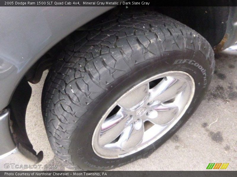 Mineral Gray Metallic / Dark Slate Gray 2005 Dodge Ram 1500 SLT Quad Cab 4x4