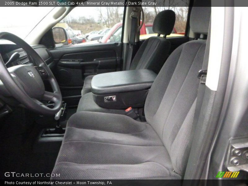 Mineral Gray Metallic / Dark Slate Gray 2005 Dodge Ram 1500 SLT Quad Cab 4x4
