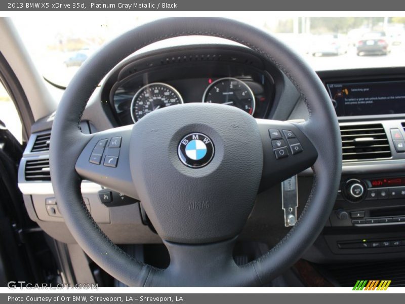Platinum Gray Metallic / Black 2013 BMW X5 xDrive 35d