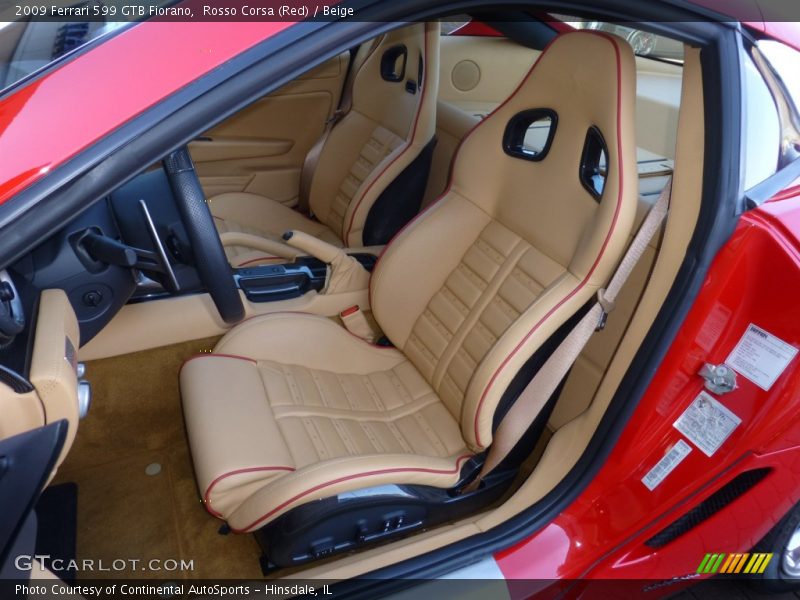 Front Seat of 2009 599 GTB Fiorano 