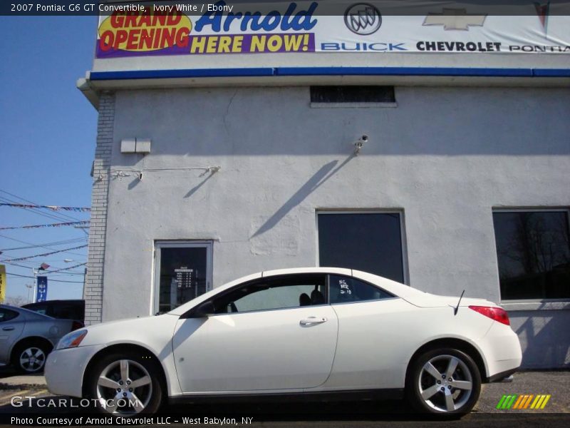 Ivory White / Ebony 2007 Pontiac G6 GT Convertible