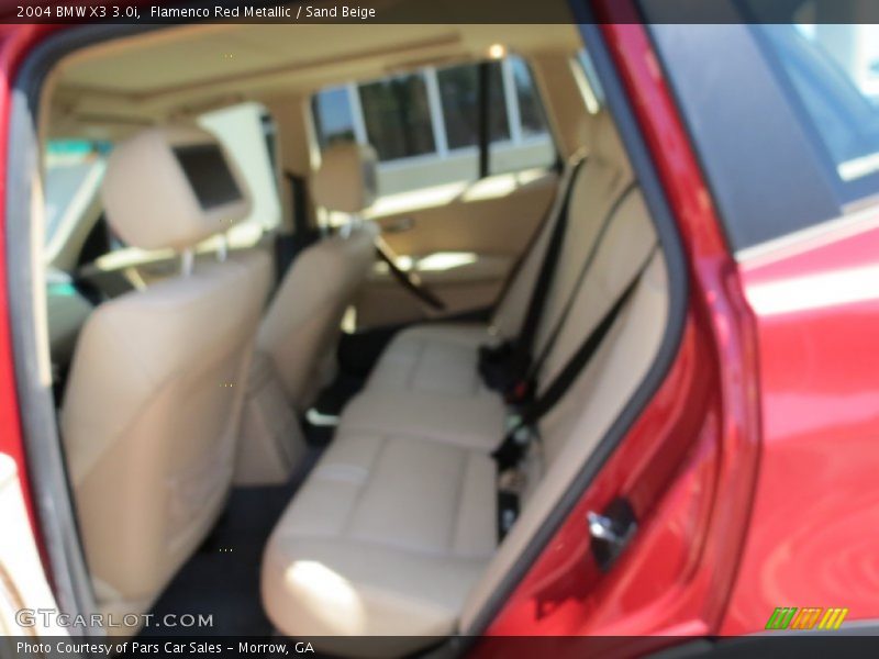 Flamenco Red Metallic / Sand Beige 2004 BMW X3 3.0i