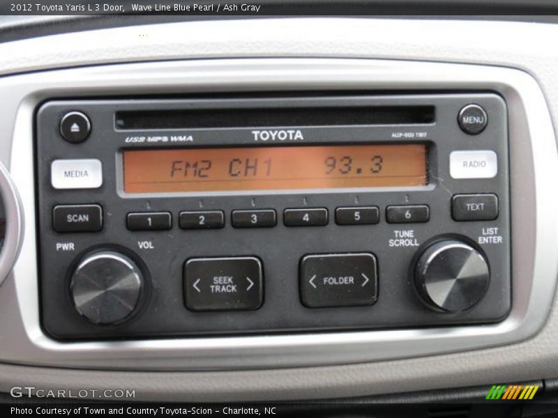 Wave Line Blue Pearl / Ash Gray 2012 Toyota Yaris L 3 Door