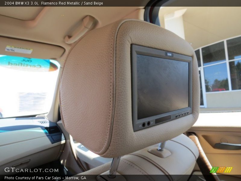 Flamenco Red Metallic / Sand Beige 2004 BMW X3 3.0i