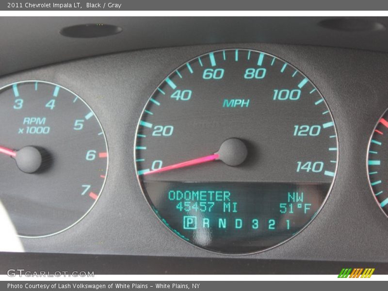 Black / Gray 2011 Chevrolet Impala LT