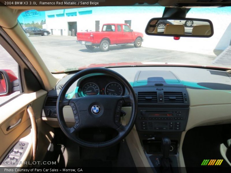 Flamenco Red Metallic / Sand Beige 2004 BMW X3 3.0i