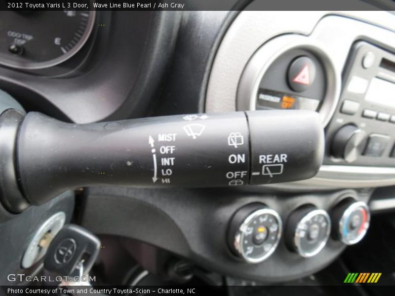 Wave Line Blue Pearl / Ash Gray 2012 Toyota Yaris L 3 Door