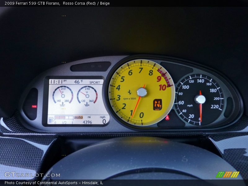  2009 599 GTB Fiorano   Gauges