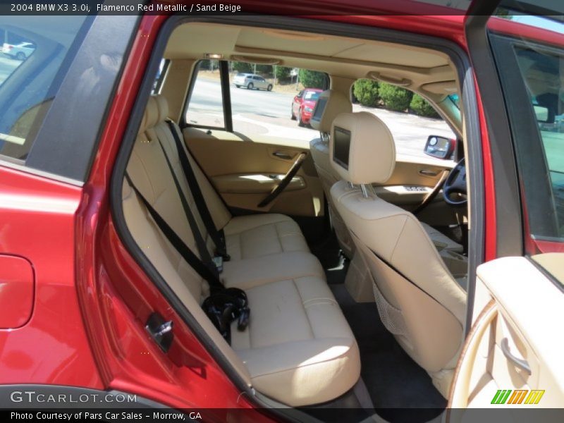 Flamenco Red Metallic / Sand Beige 2004 BMW X3 3.0i