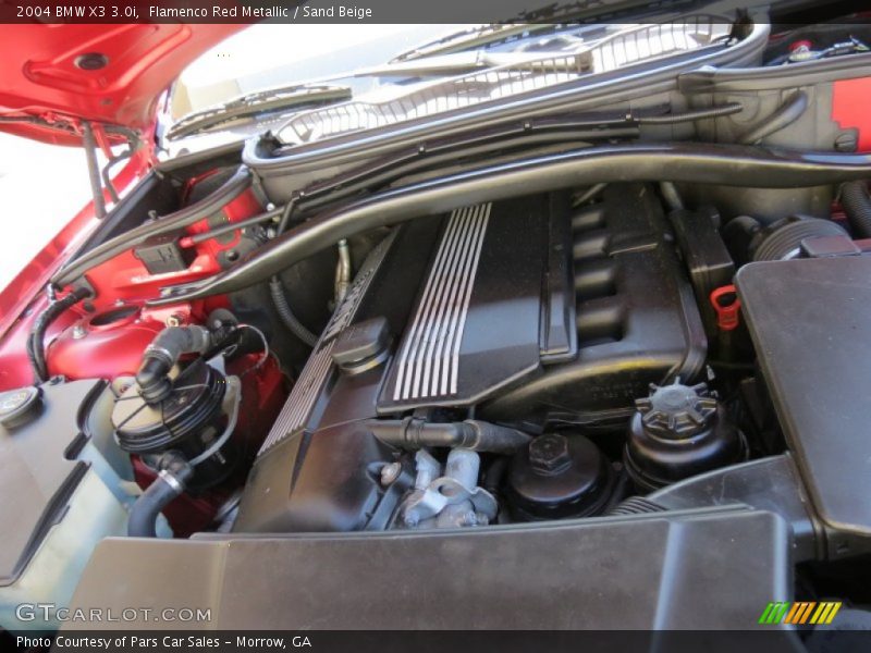 Flamenco Red Metallic / Sand Beige 2004 BMW X3 3.0i