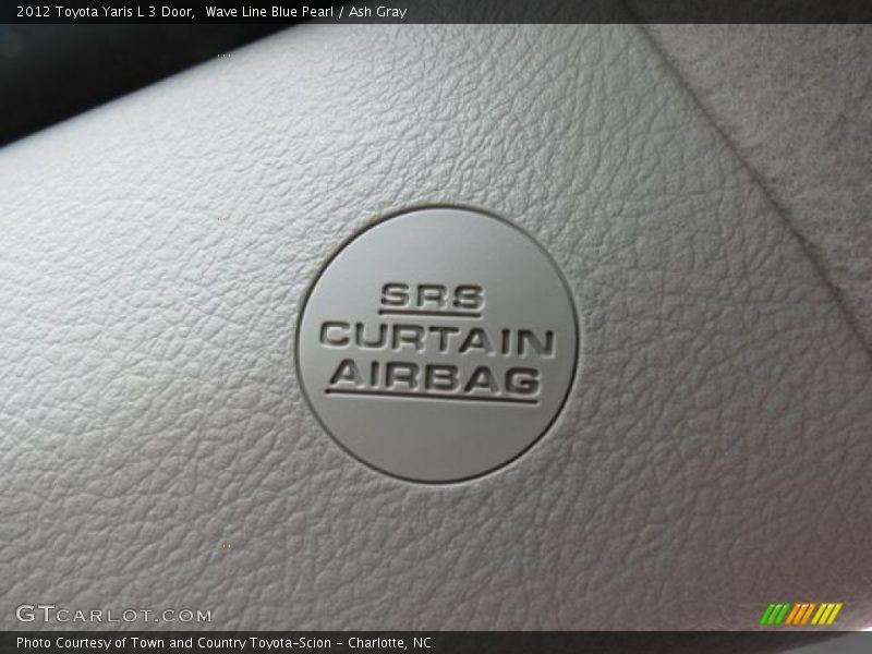 Wave Line Blue Pearl / Ash Gray 2012 Toyota Yaris L 3 Door