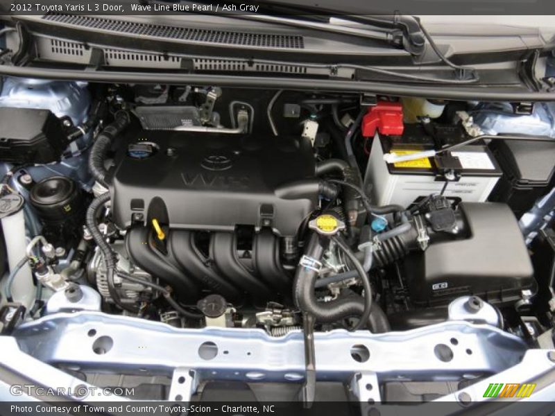 Wave Line Blue Pearl / Ash Gray 2012 Toyota Yaris L 3 Door