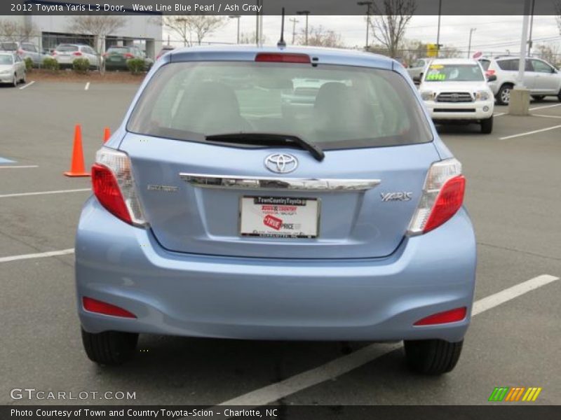 Wave Line Blue Pearl / Ash Gray 2012 Toyota Yaris L 3 Door
