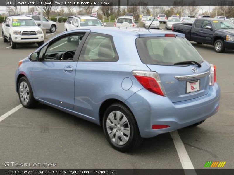 Wave Line Blue Pearl / Ash Gray 2012 Toyota Yaris L 3 Door