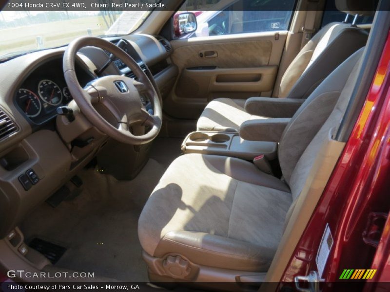 Chianti Red Pearl / Saddle 2004 Honda CR-V EX 4WD