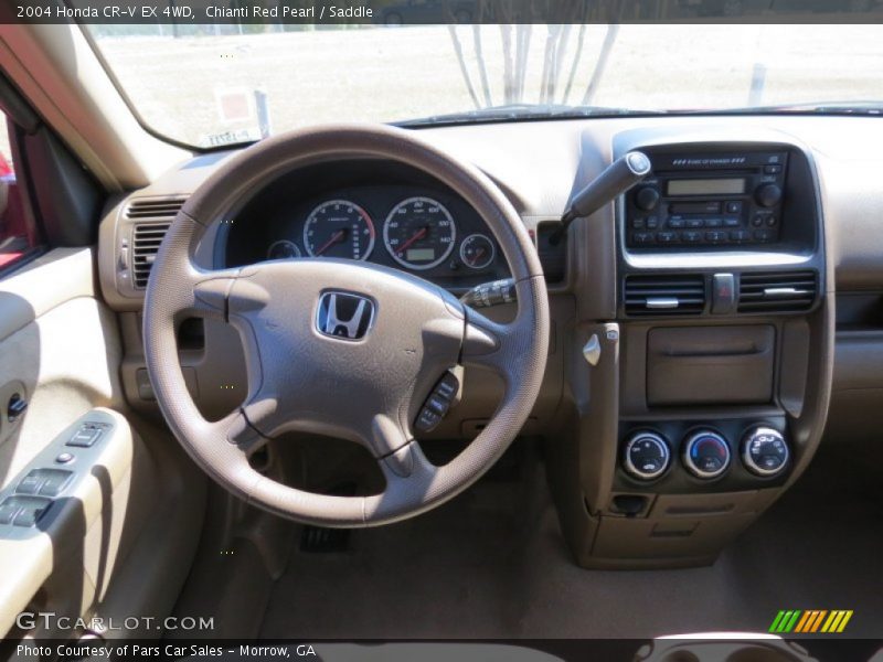 Chianti Red Pearl / Saddle 2004 Honda CR-V EX 4WD