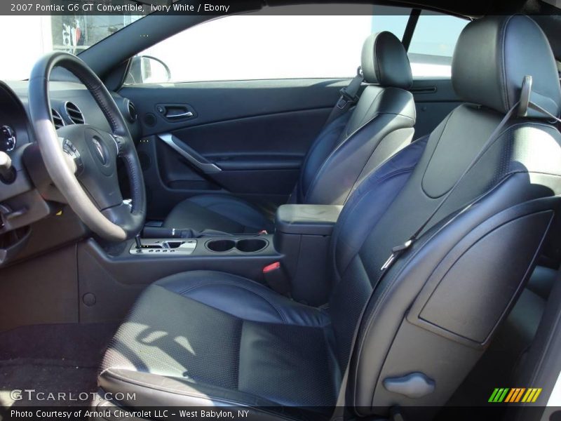 Ivory White / Ebony 2007 Pontiac G6 GT Convertible
