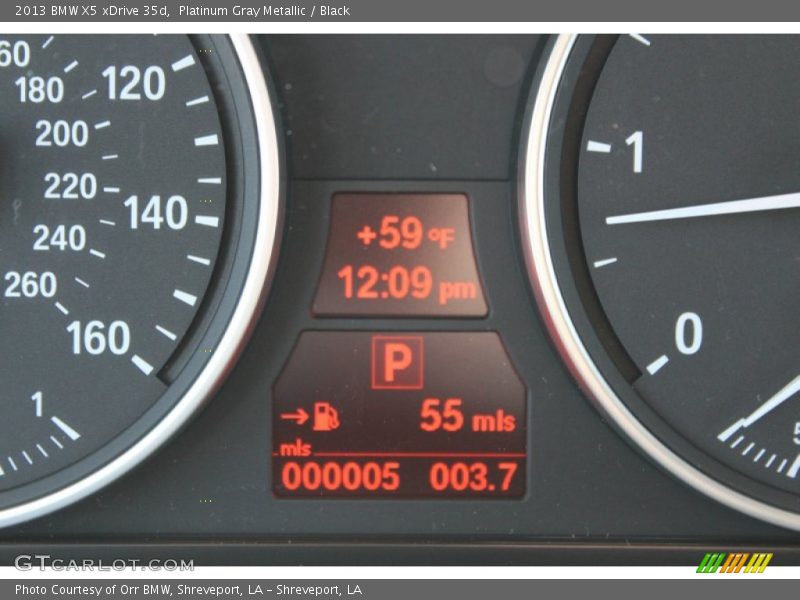 Platinum Gray Metallic / Black 2013 BMW X5 xDrive 35d
