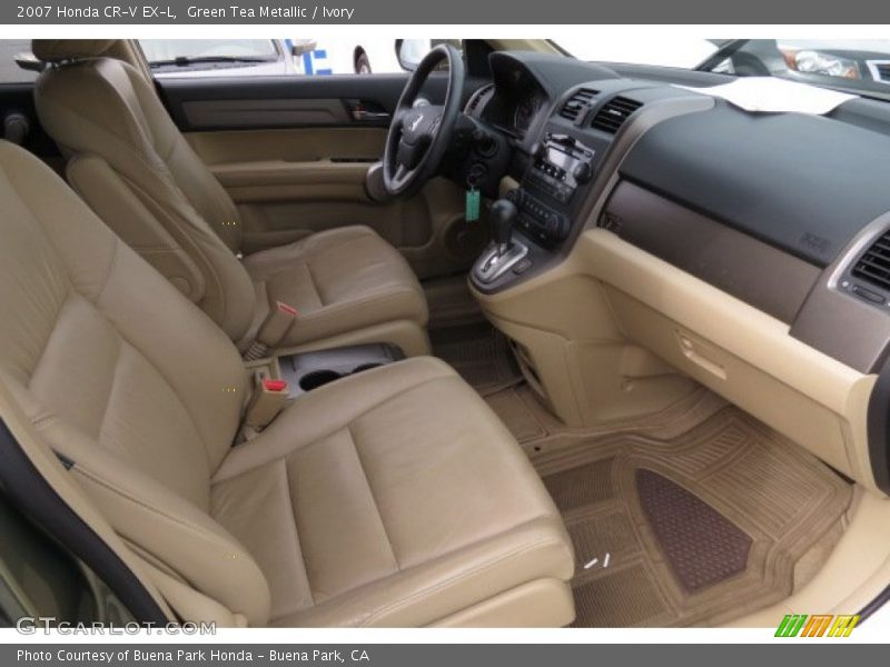 Green Tea Metallic / Ivory 2007 Honda CR-V EX-L