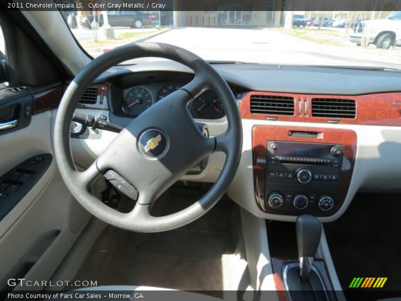 Cyber Gray Metallic / Gray 2011 Chevrolet Impala LS