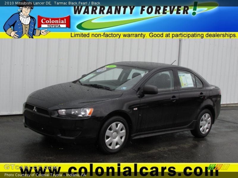 Tarmac Black Pearl / Black 2010 Mitsubishi Lancer DE