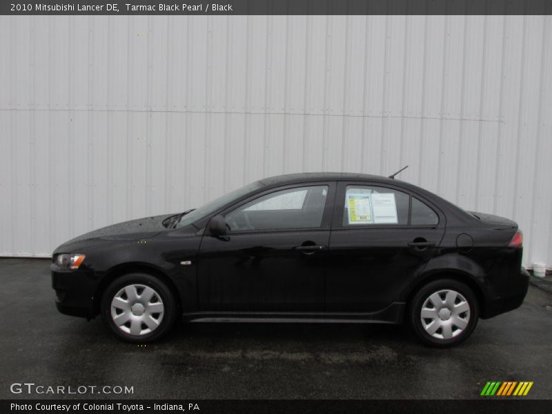 Tarmac Black Pearl / Black 2010 Mitsubishi Lancer DE