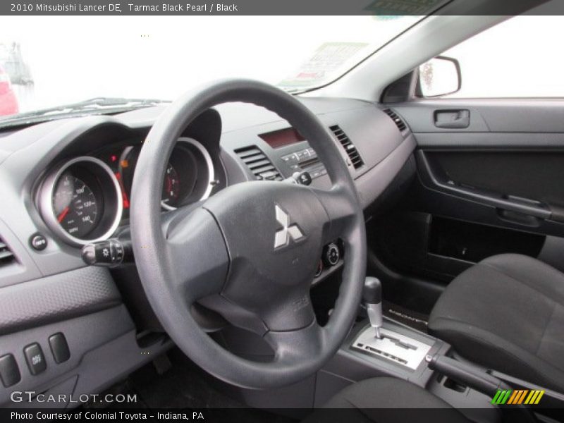 Tarmac Black Pearl / Black 2010 Mitsubishi Lancer DE
