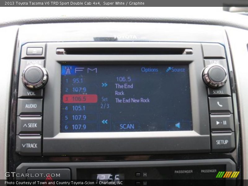 Audio System of 2013 Tacoma V6 TRD Sport Double Cab 4x4