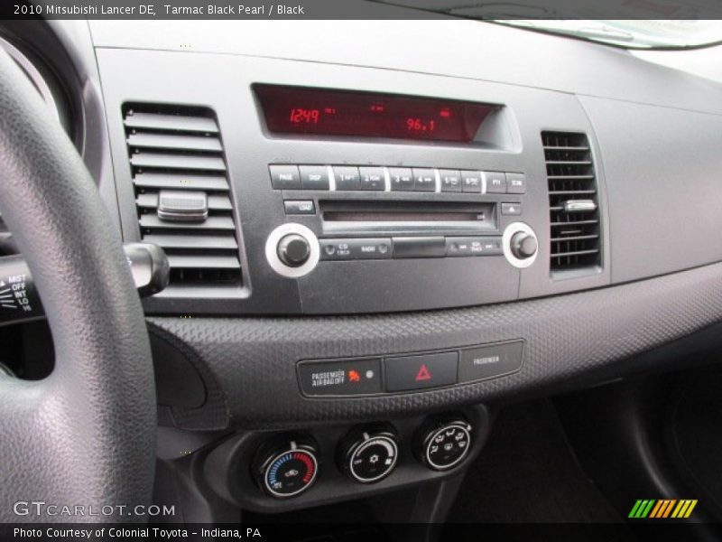 Tarmac Black Pearl / Black 2010 Mitsubishi Lancer DE