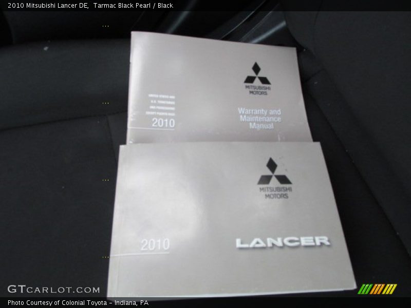 Tarmac Black Pearl / Black 2010 Mitsubishi Lancer DE