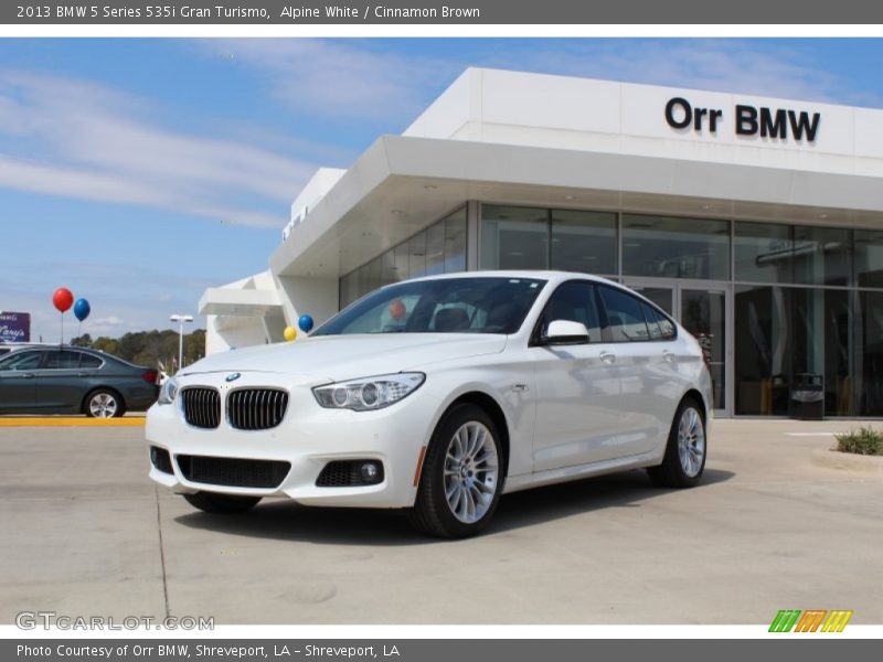 Alpine White / Cinnamon Brown 2013 BMW 5 Series 535i Gran Turismo