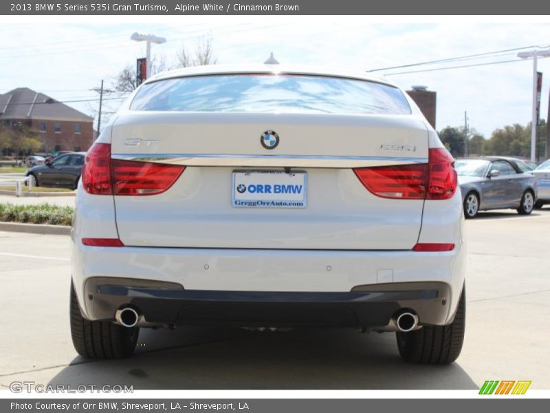 Alpine White / Cinnamon Brown 2013 BMW 5 Series 535i Gran Turismo
