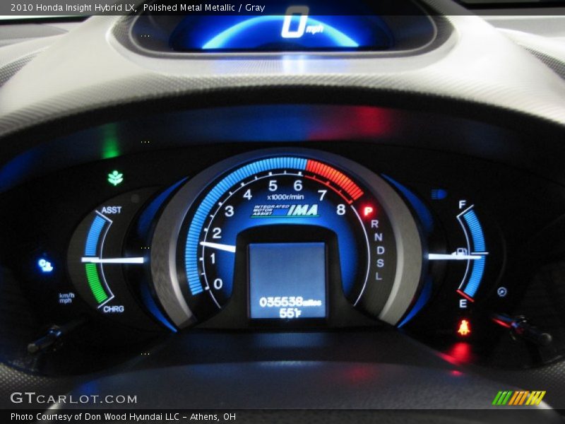 Polished Metal Metallic / Gray 2010 Honda Insight Hybrid LX
