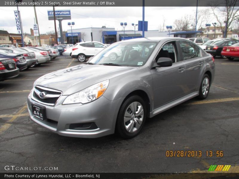 Steel Silver Metallic / Off Black 2010 Subaru Legacy 2.5i Sedan