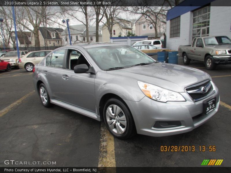 Steel Silver Metallic / Off Black 2010 Subaru Legacy 2.5i Sedan