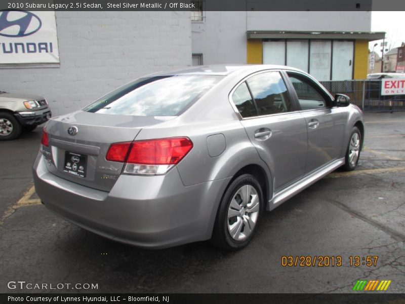 Steel Silver Metallic / Off Black 2010 Subaru Legacy 2.5i Sedan