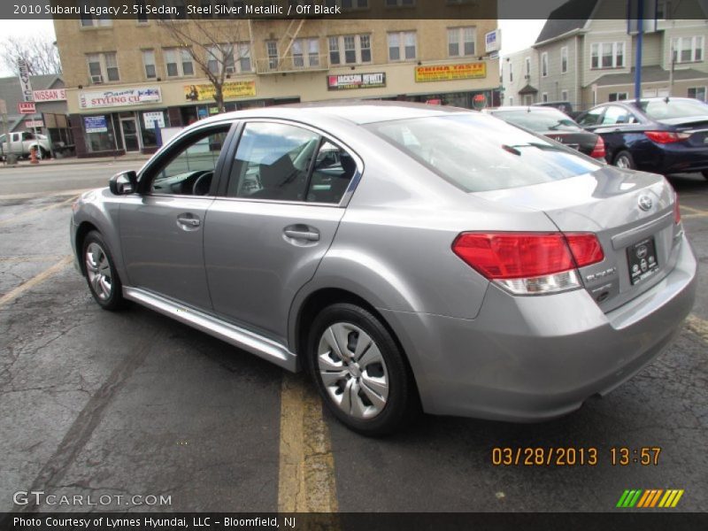 Steel Silver Metallic / Off Black 2010 Subaru Legacy 2.5i Sedan
