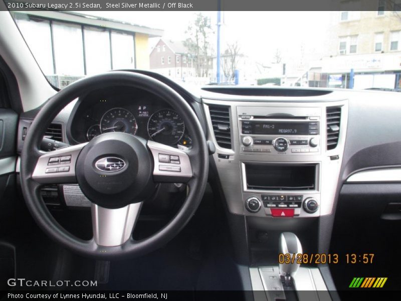 Steel Silver Metallic / Off Black 2010 Subaru Legacy 2.5i Sedan